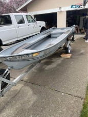 14ft Aluminum Jon Boat & Trailer